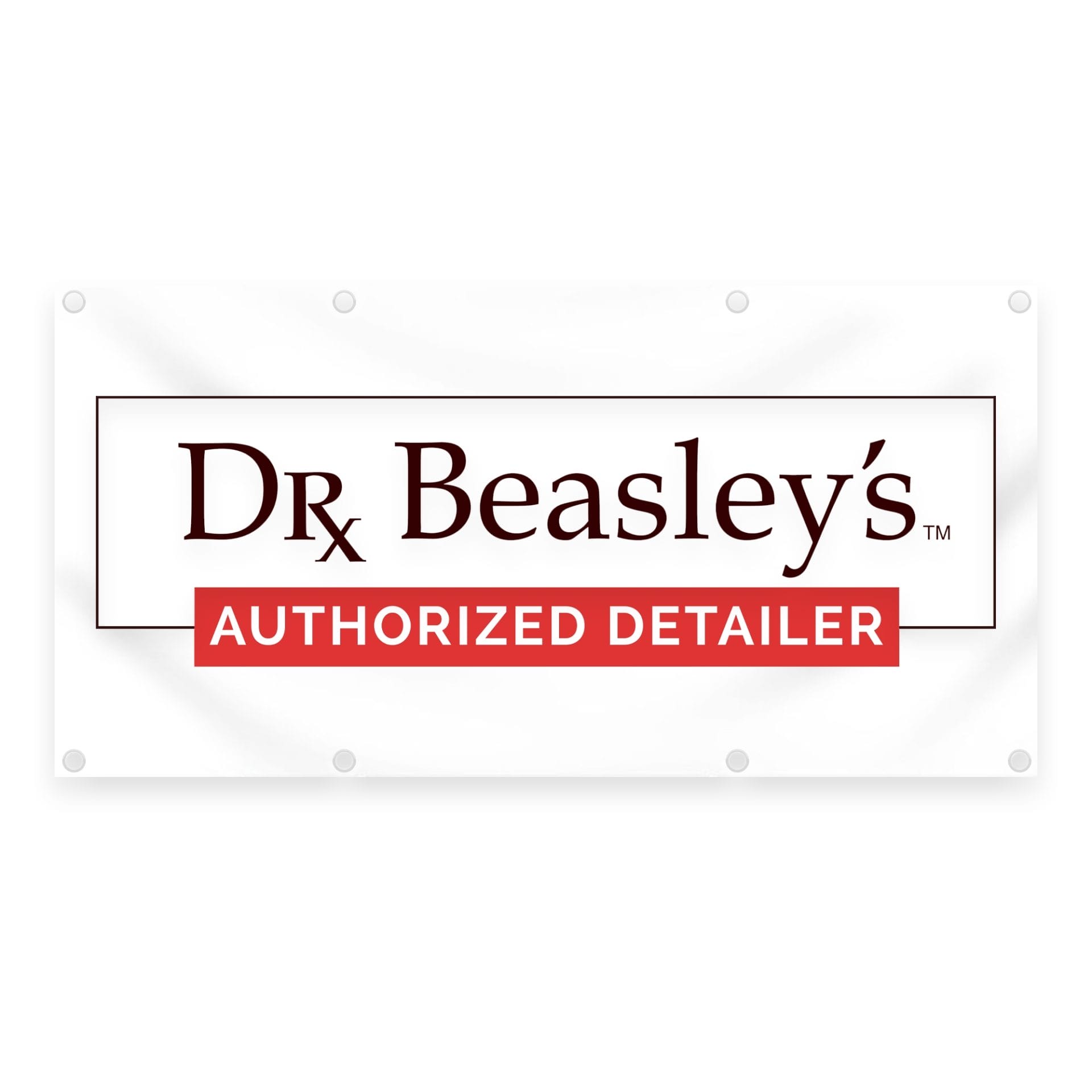 dr-beasley-s-authorized-detailer-banner-vinyl-3x6-ft-werbebanner image 1