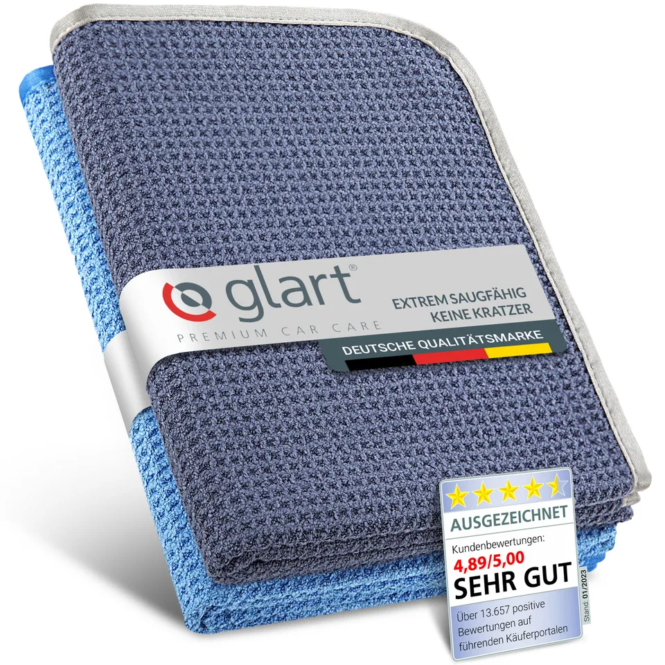 glart-mikrofasert-cher-trockentuch-70x40-cm-2er-set-blau-saugstark image 1
