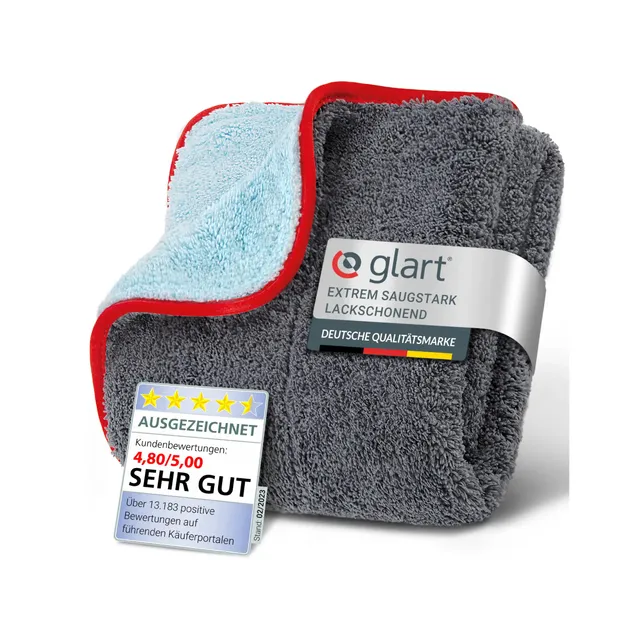 glart-471pp-mikrofasertuch-60x40-cm-rot-fusselfreies-poliertuch image 1