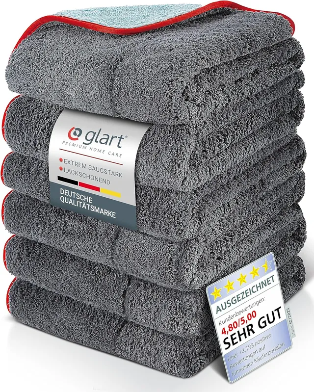 glart-mikrofasert-cher-poliertuch-60x40-cm-6er-set-kratzfrei image 1