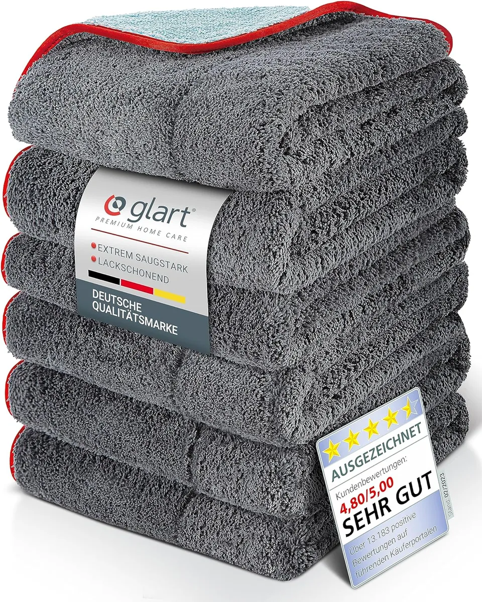 glart-mikrofasert-cher-poliertuch-60x40-cm-6er-set-kratzfrei image 1