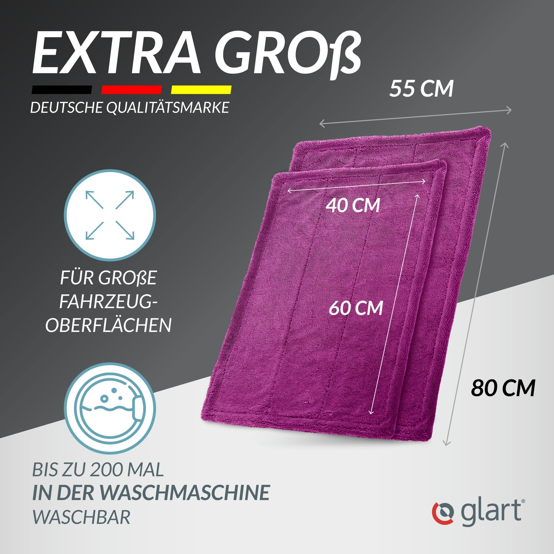 glart-twist-trockentuch-set-lila-80x55-60x40-2er image 5