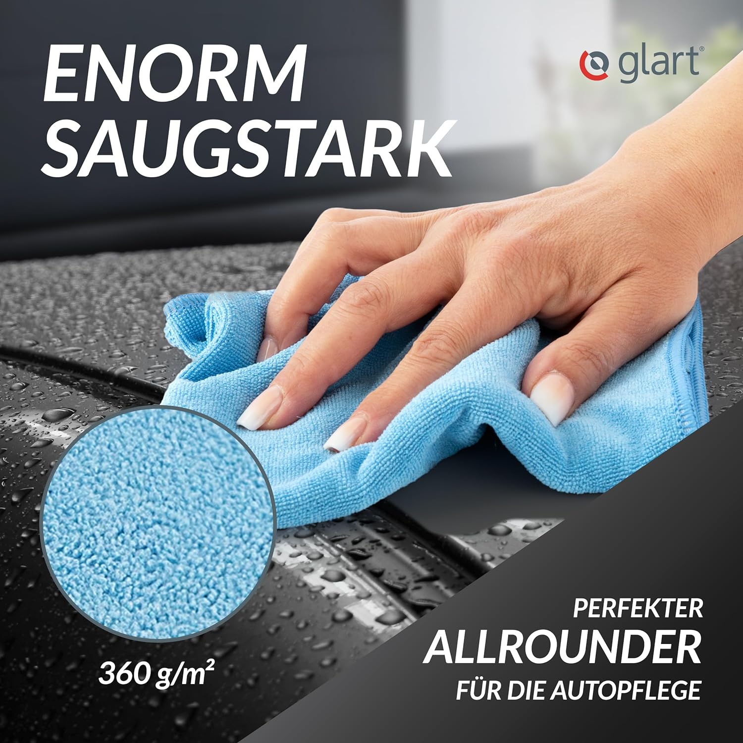 glart-mikrofasert-cher-4er-set-40x40-cm-360-g-m-fusselfrei image 3