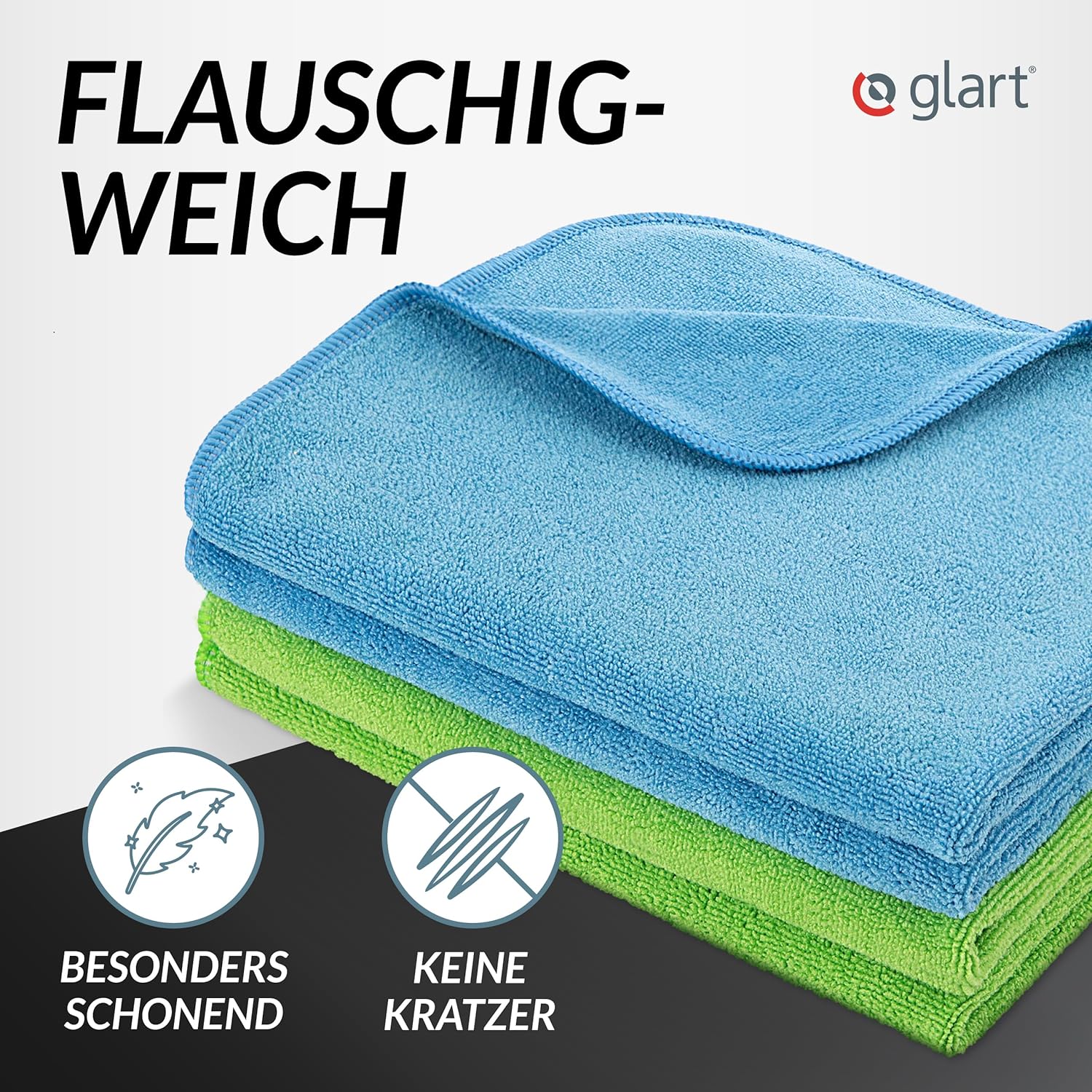 glart-mikrofasert-cher-4er-set-40x40-cm-360-g-m-fusselfrei image 2
