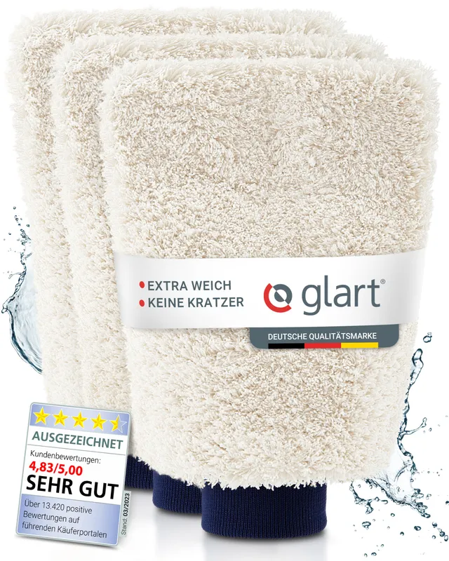 glart-mikrofaser-waschhandschuhe-3er-set-kratzfrei-saugstark image 1