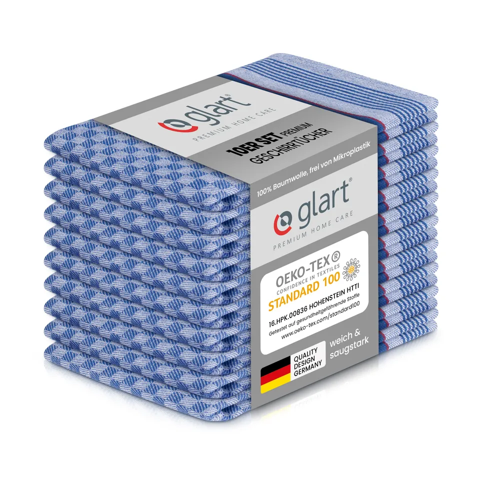 glart-grubent-cher-45x90-cm-blau-10er-set-baumwoll-geschirrt-cher image 1