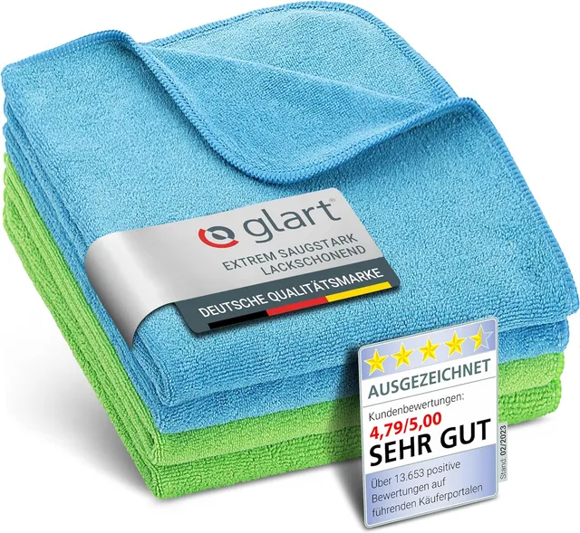 glart-mikrofasert-cher-4er-set-40x40-cm-360-g-m-fusselfrei image 1