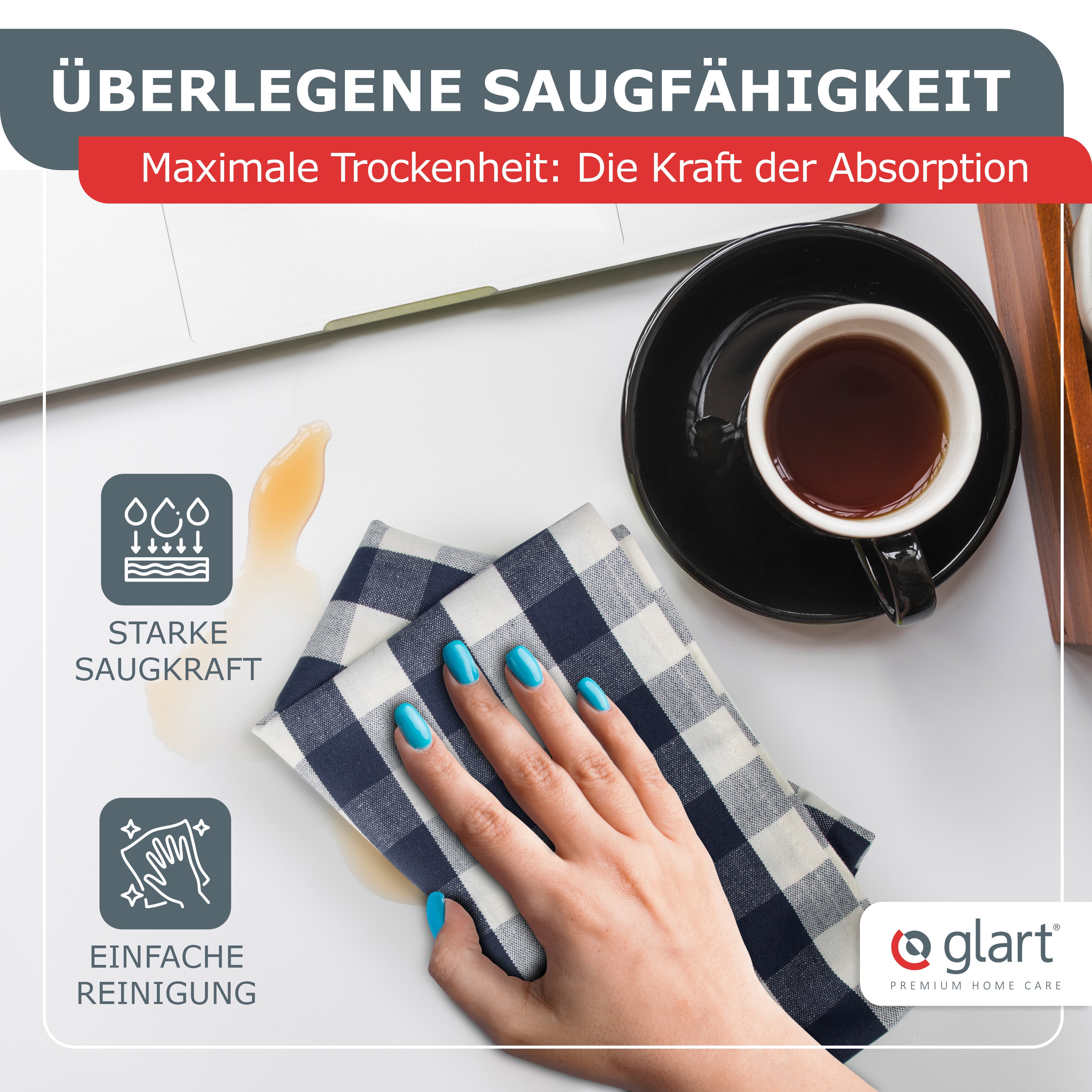 glart-geschirrt-cher-10er-set-50x70-cm-baumwolle-blau-karo image 5
