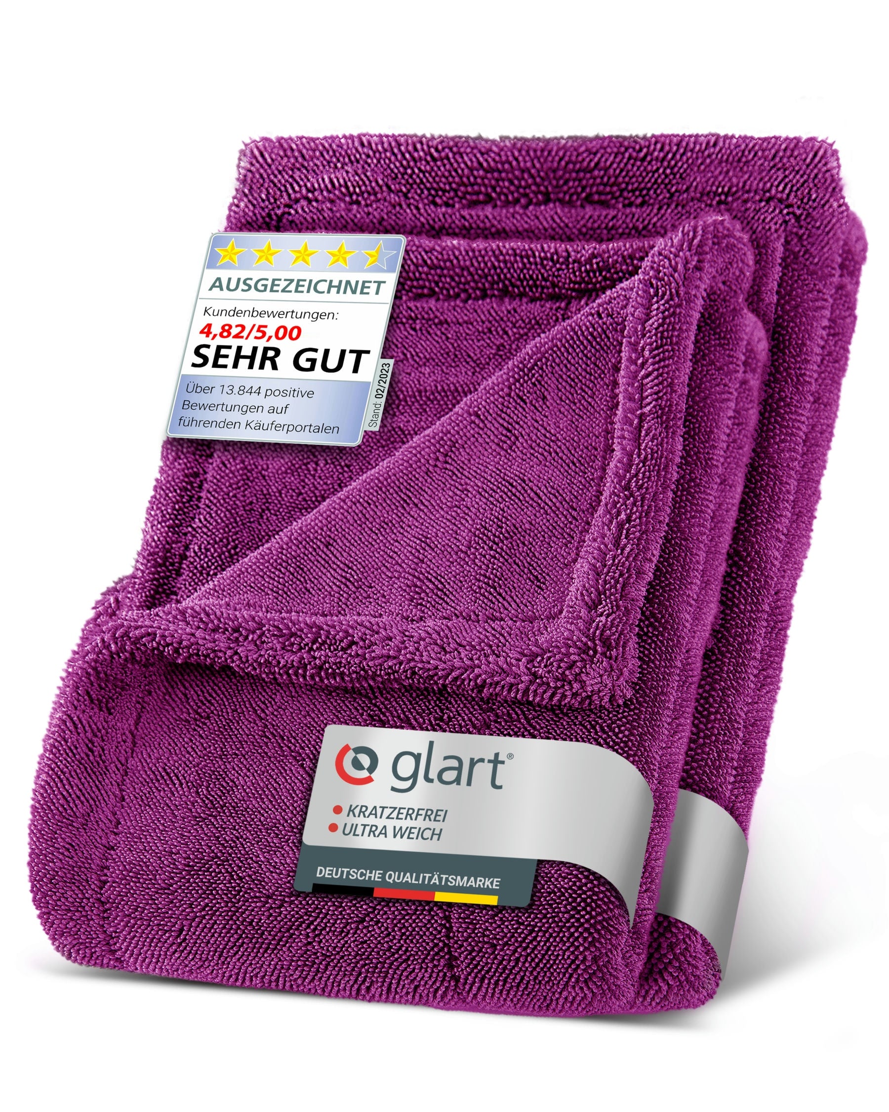 glart-twist-trockentuch-set-lila-80x55-60x40-2er image 1