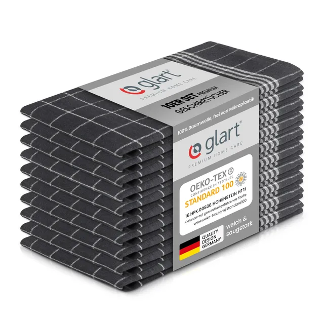glart-geschirrt-cher-50x70-cm-grau-10er-set-baumwoll-k-chent-cher image 1