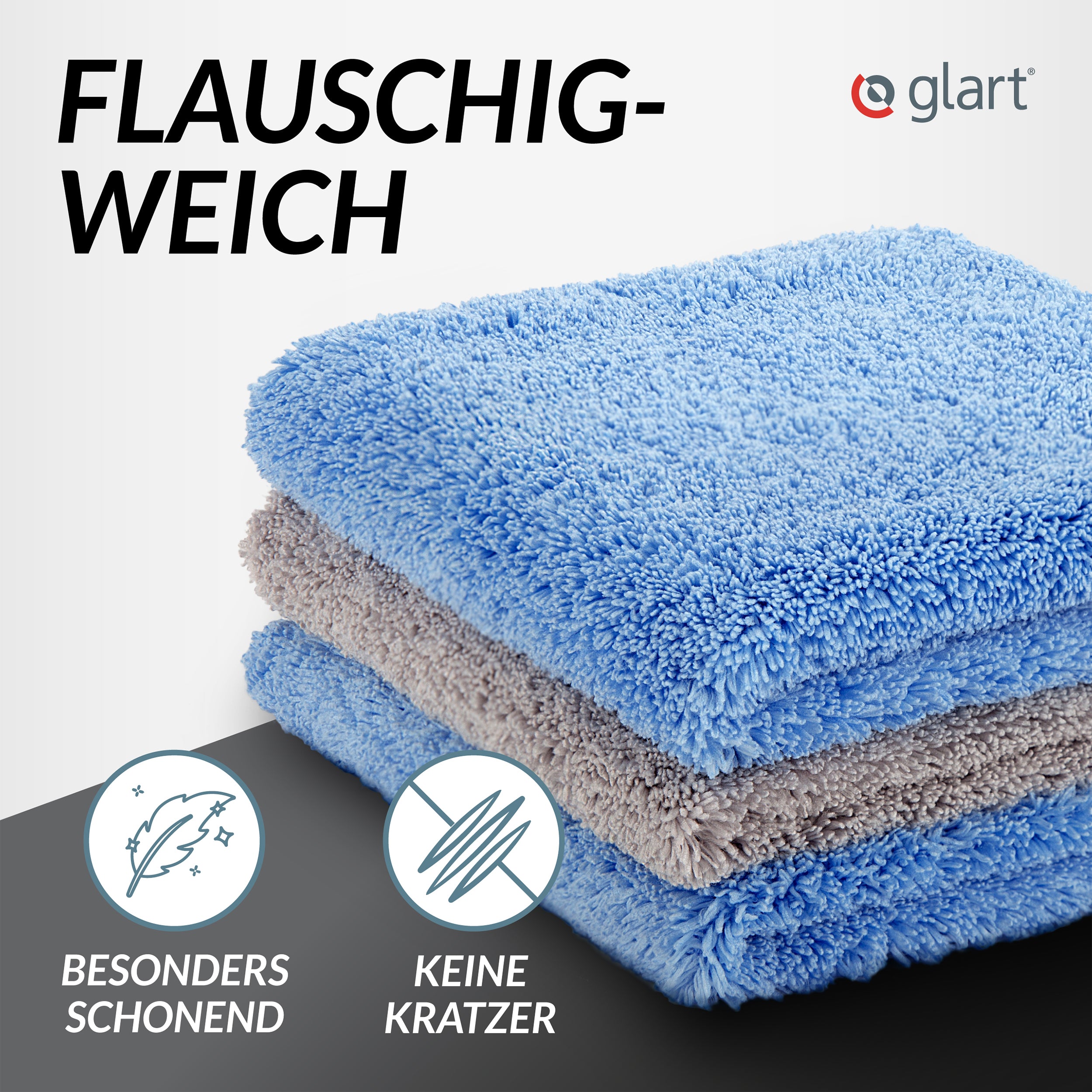 glart-mikrofasert-cher-poliert-cher-432s-40x40-cm-3er-set-530-gsm image 2